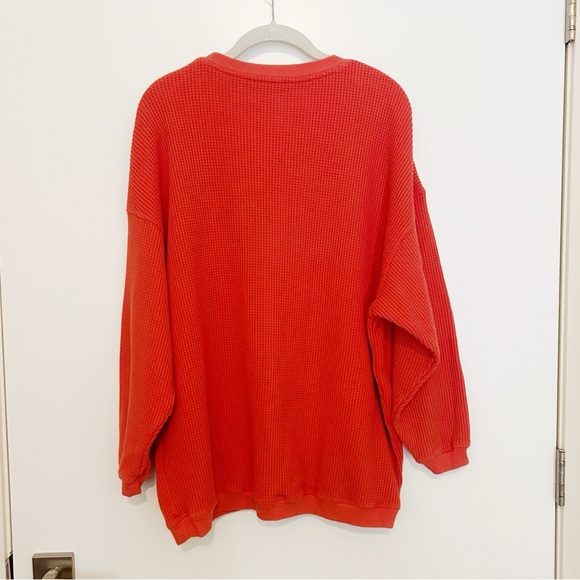 Aerie Waffle Knit Oversized Sweatshirt - Picture 5 of 5